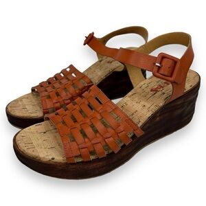 Korks Marley Wedge Heel Sandal Orange 8